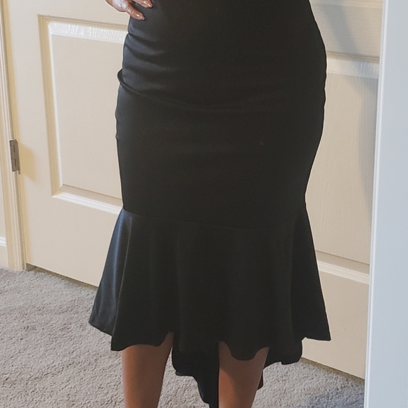 Black high low dress - Picture 2 of 4